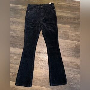 PLT Flared Corduroy Jeans Black